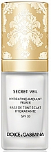 Düfte, Parfümerie und Kosmetik Feuchtigkeitsspendender Gesichtsprimer mit natürlich leuchtendem Finish - Dolce & Gabbana Secret Veil Hydrating Radiant Primer