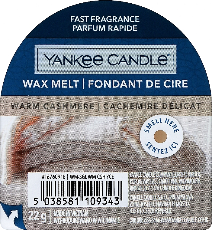 Duftwachs Warm Cashmere - Yankee Candle Wax Melt Warm Cashmere — Bild N1