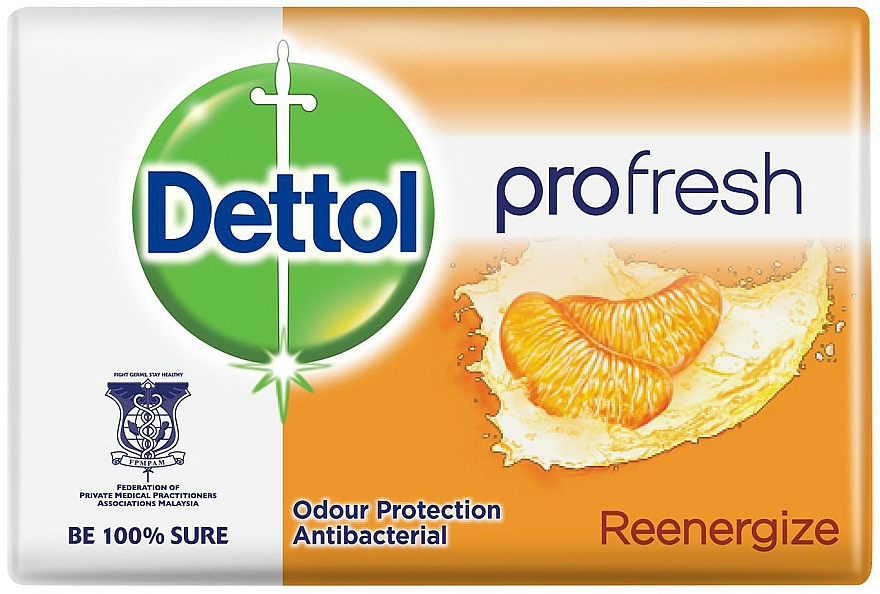 Energetisierende antibakterielle Seife mit Mandarinenduft - Dettol Anti-bacterial Re-Energise Bar Soap — Bild N1