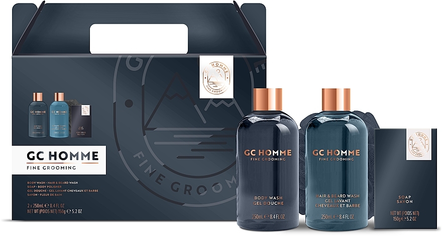 Set, 4 Produkte - Grace Cole CG Homme Fine Grooming Full Body Cleanse — Bild N1