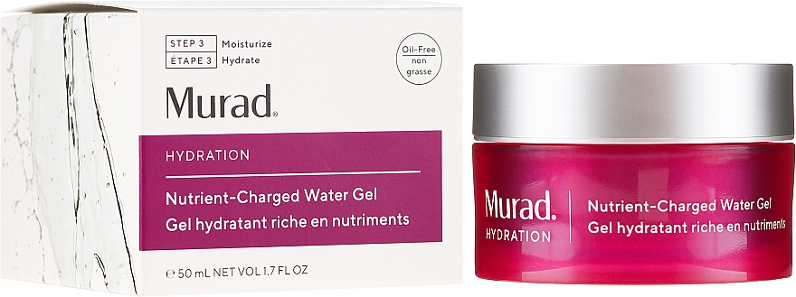 Feuchtigkeitsspendendes Gesichtsgel mit Peptiden, Vitaminen und Mineralien - Murad Hydration Nutrient Charged Water Gel — Bild N1