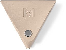 Kleine Geldbörse Triangle beige - MAKEUP Triangle Coin-Purse Pu Leather Beige — Bild N1