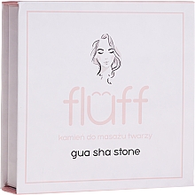 Düfte, Parfümerie und Kosmetik Stein für Gesichtsmassage aus rosa Quarz - Fluff Gua Sha Stone