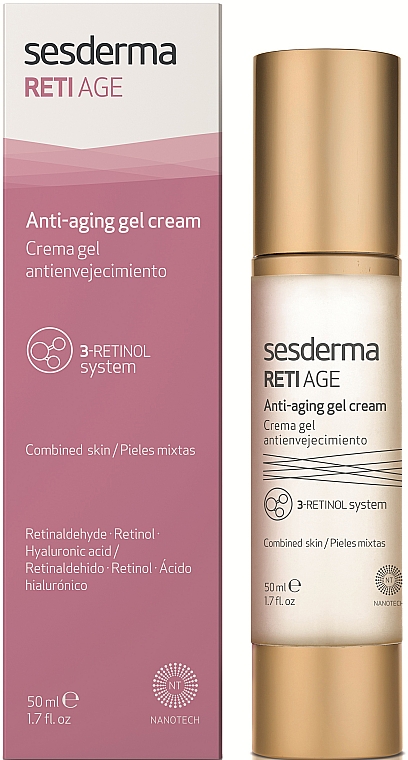 Anti-Aging Creme-Gel für das Gesicht - SesDerma Laboratories RetiAge Anti-aging Gel Cream — Bild N1