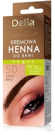 Augenbrauenhenna - Delia Eyebrow Color Creamy Consistency — Bild 5.0 - Light Brown