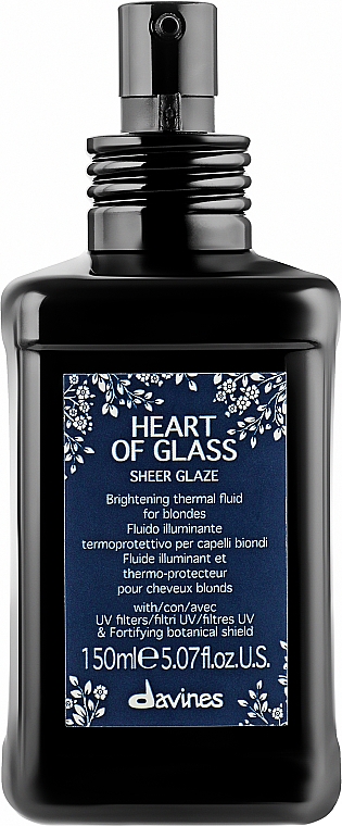 Thermoschützendes Haarfluid für blondes Haar - Davines Heart Of Glass Sheer Glaze — Bild N1