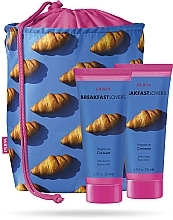 Düfte, Parfümerie und Kosmetik Körperpflegeset - Pupa Breakfast Lovers Croissant Kit 1 (Duschmilch 200ml + Körperlotion 200ml + Kosmetiktasche)