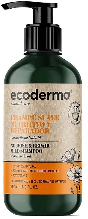 Haarshampoo - Ecoderma Nourish & Repair Mild Shampoo — Bild N1