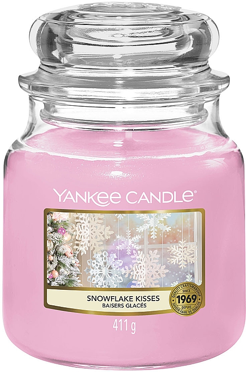 Duftkerze im Glas - Yankee Candle Snowflake Kisses Jar Candle — Bild N2