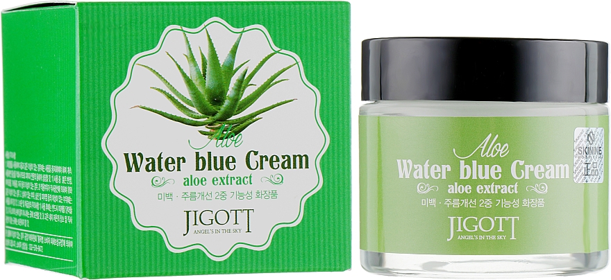 Beruhigende Gesichtscreme mit Aloe-Extrakt - Jigott Aloe Water Blue Cream — Bild N1