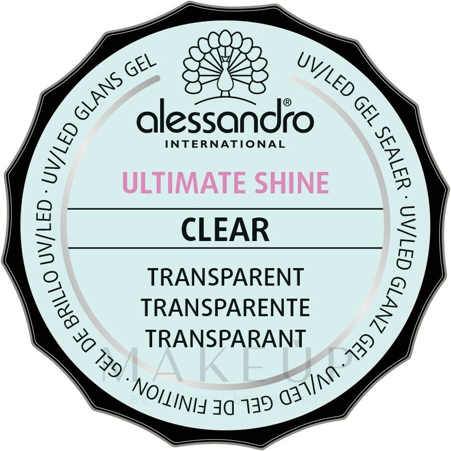Gel-Nagellack - Alessandro International Ultimate Shine — Bild Clear