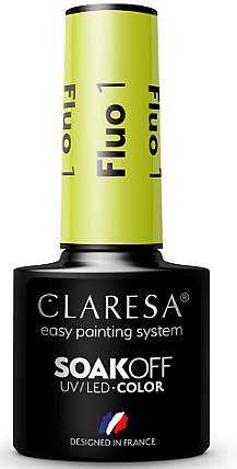 Gellack für Nägel - Claresa Fluo Soak Off UV/LED Color — Bild N1