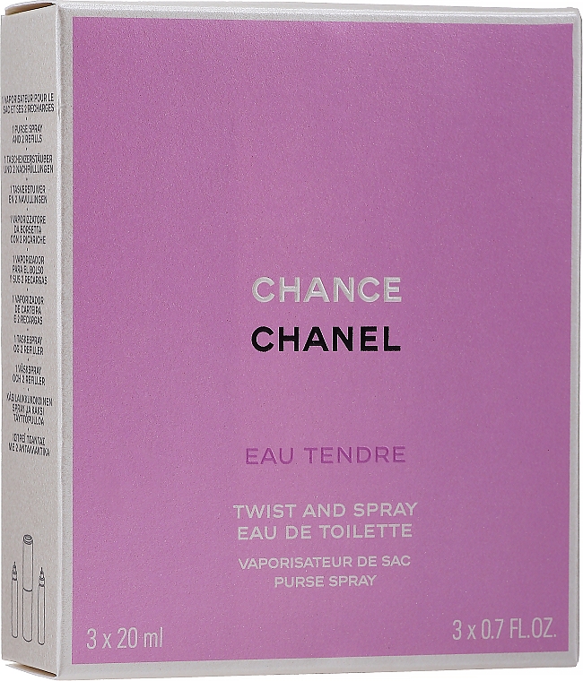 Chanel Chance Eau Tendre - Eau de Toilette (2x20ml Refill + 1x20ml Parfümzerstäuber) — Foto N2