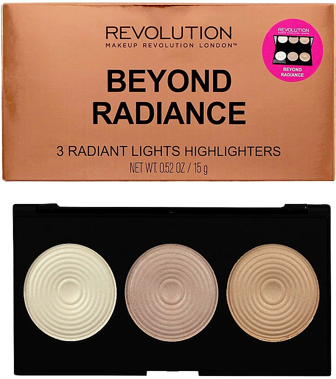 Highlighter-Palette - Makeup Revolution Highlighter Palette Beyond Radiance — Bild N1