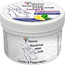 Schützendes Creme-Peeling für Hände und Füße Zitrone und Minze - Verana Protective Hand & Foot Cream-scrub Lemon & Peppermint — Bild N2