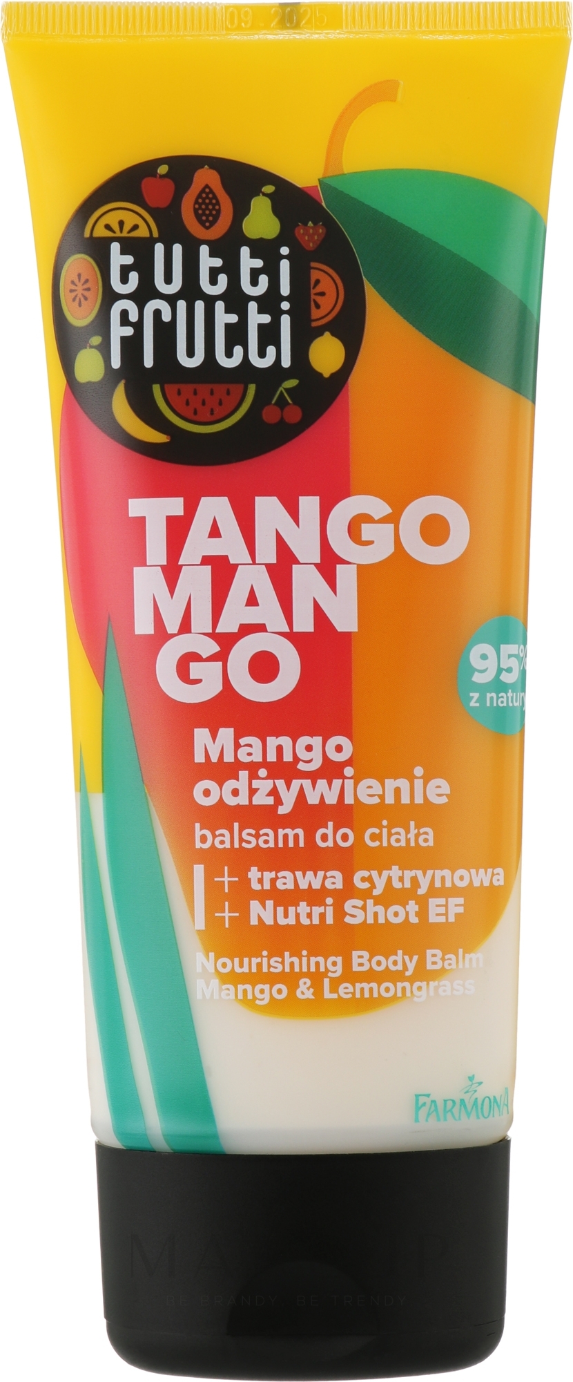 Körperbalsam Tango-Mango - Farmona Tutti Frutti Mango & Lemongress Nourishing Body Balm — Bild 200 ml