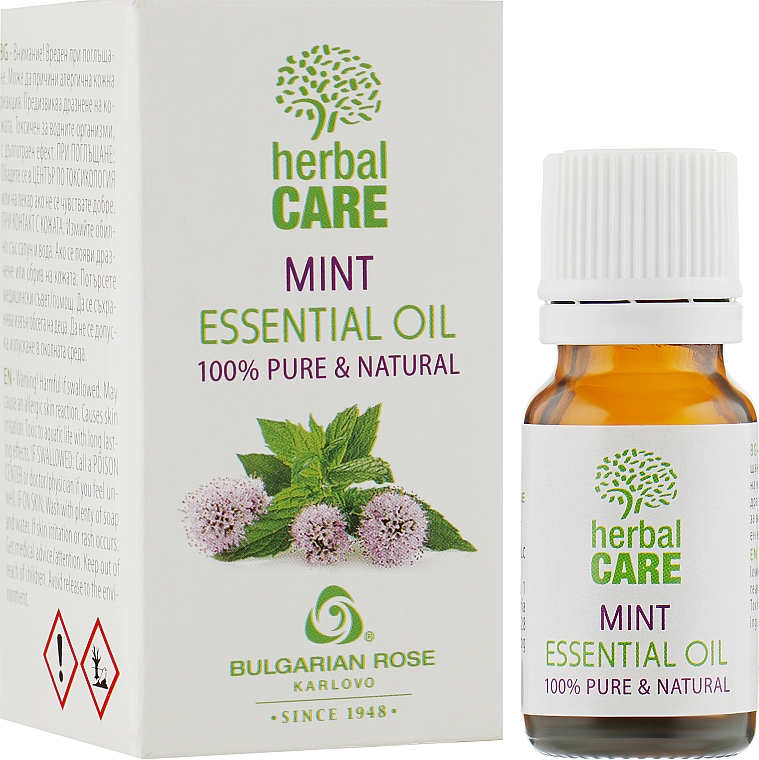 Ätherisches Pfefferminzöl - Bulgarian Rose Herbal Care Mint Essential Oil — Bild N2