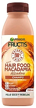 Veganes glättendes Shampoo für trockenes und widerspenstiges Haar mit Macadamiaöl - Garnier Fructis Hair Food Macadamia Smoothing Shampoo — Bild N1