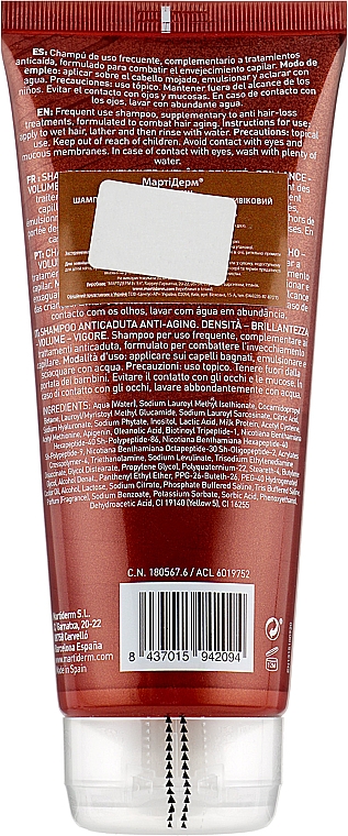 Shampoo gegen Haarausfall mit Hyaluronsäure - Martiderm Anti-aging Anti Hair-loss Shampoo — Bild N2