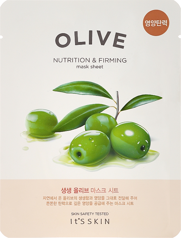 Pflegende und straffende Tuchmaske mit Olive - It's Skin The Fresh Olive Mask Sheet — Bild N1