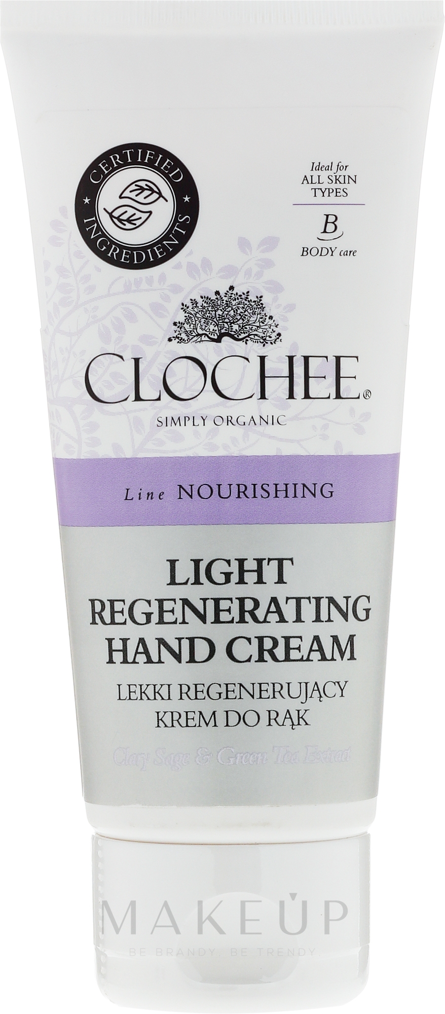 Leichte regenerierende und pflegende Handcreme - Clochee Nourishing Light Regenerating Hand Cream — Bild 100 ml