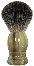 Düfte, Parfümerie und Kosmetik Rasierpinsel Plastik grün-braun - Golddachs Shaving Brush Pure Badger Plastic Green Brown