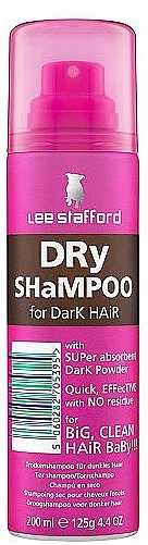 Trockenshampoo für dunkles Haar - Lee Stafford Poker Straight Dry Shampoo Dark — Foto N2