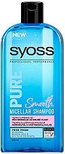 Glättendes Mizellenshampoo für normales und dickes Haar - Syoss Pure Smooth Micellar Shampoo — Bild N1