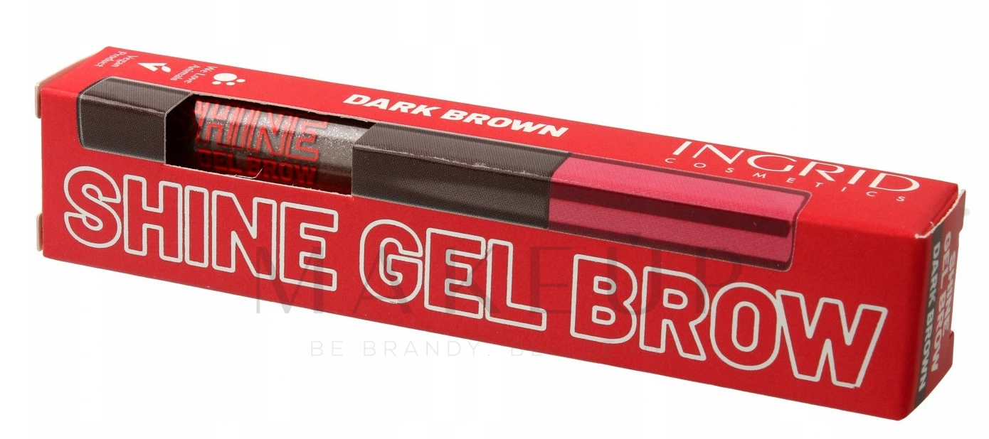 Modellierendes Augenbrauengel - Ingrid Cosmetics Shine Gel Brow — Bild Dark Brown