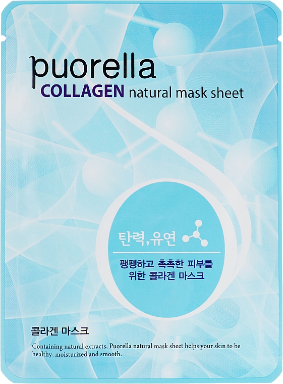 Tuchmaske für das Gesicht mit Kollagen - Puorella Collagen Natural Mask Sheet — Bild N1