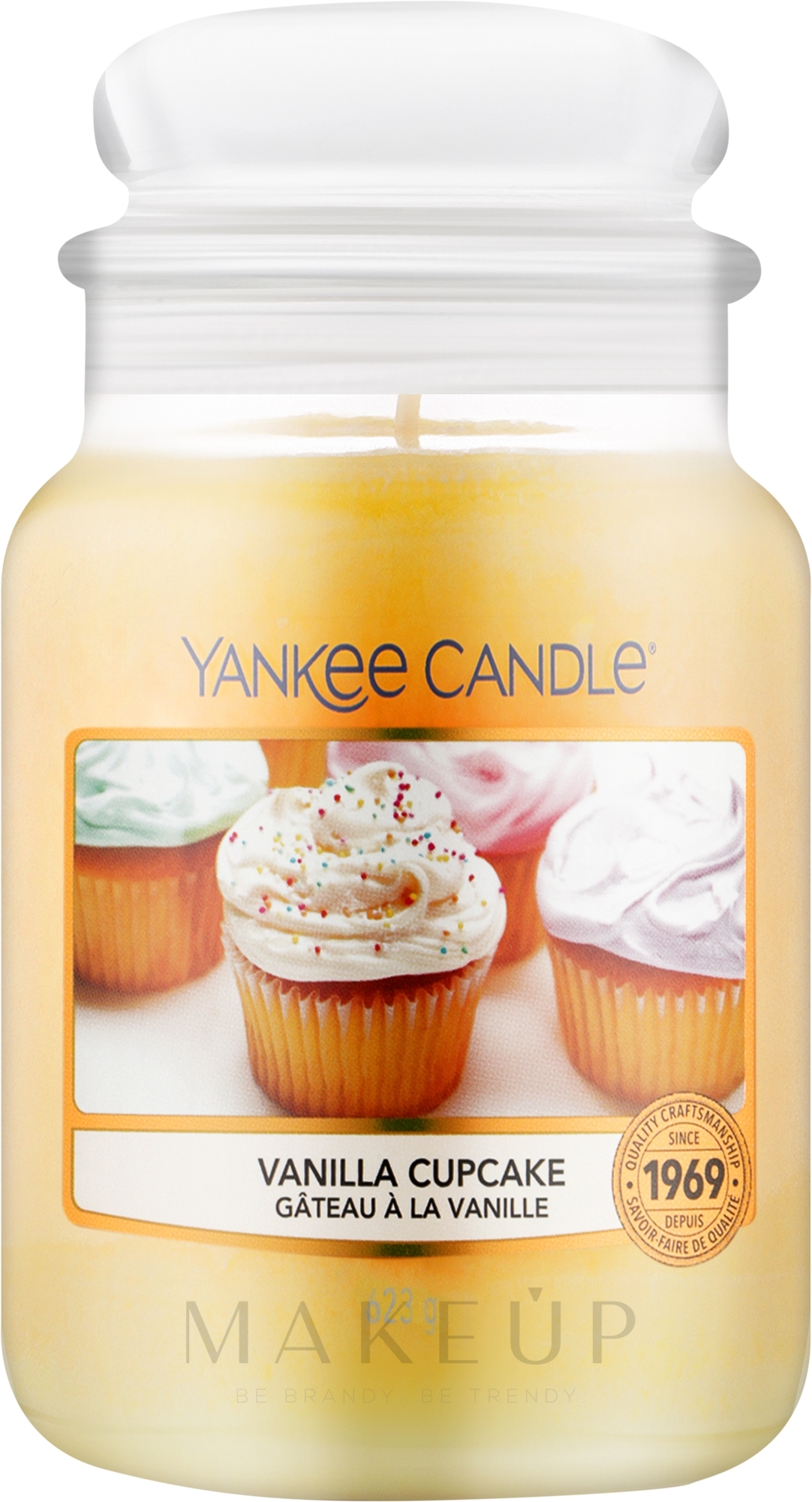 Duftkerze im Glas Vanilla Cupcake - Yankee Candle Vanilla Cupcake Jar  — Bild 623 g