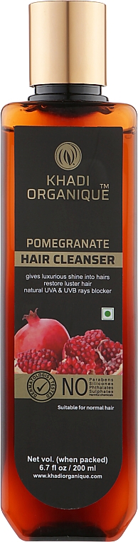 Natürliches ayurvedisches Shampoo mit Granatapfel - Khadi Natural Pomegranate Hair Cleanser — Bild N1