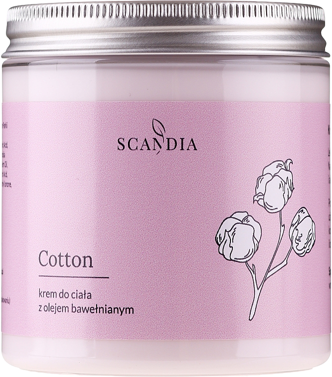 Körpercreme mit Baumwollsamenöl - Scandia Cosmetics Cotton — Bild N1