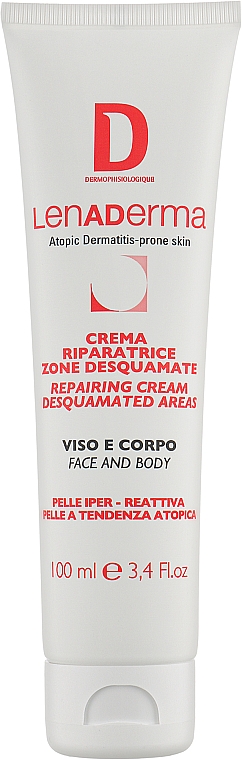 Reparierende Creme gegen schuppende Haut mit Harnstoff - Dermophisiologique Lenaderma Repairing Cream Desquamated Areas — Bild N1