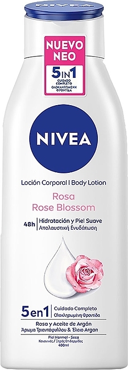 5in1 Körperlotion mit Rose - Nivea Body Lotion 5in1 Rose Blossom — Bild N1