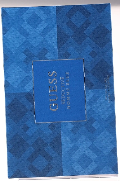 Set (Eau de Toilette 100 ml + Deo 226 ml + Duschgel 100 ml + Kosmetiktasche 1 St.) - Guess Seductive Homme Blue  — Bild N1