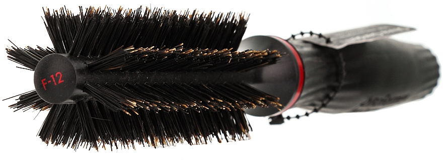 Runde Haarbürste mit Naturborsten 12 mm - Olivia Garden Pro Forme F-12 — Foto N2