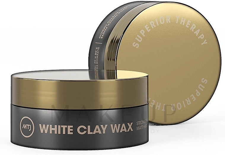 Haarwachs mit Matteffekt starker Halt - MTJ Cosmetics Superior Therapy White Clay Wax — Bild 100 ml