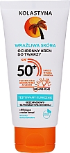 Düfte, Parfümerie und Kosmetik Schützende Sonnenschutzcreme für empfindliche Gesichtshaut SPF 50+ - Kolastyna SPF50