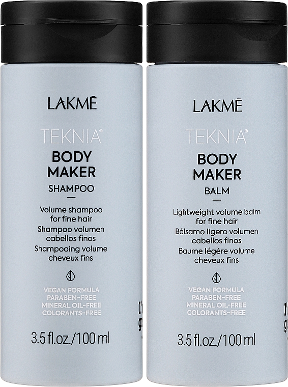 Haarpflegeset für mehr Volumen - Lakme Teknia Body Maker (Shampoo 100ml + Conditioner 100ml) — Bild N2