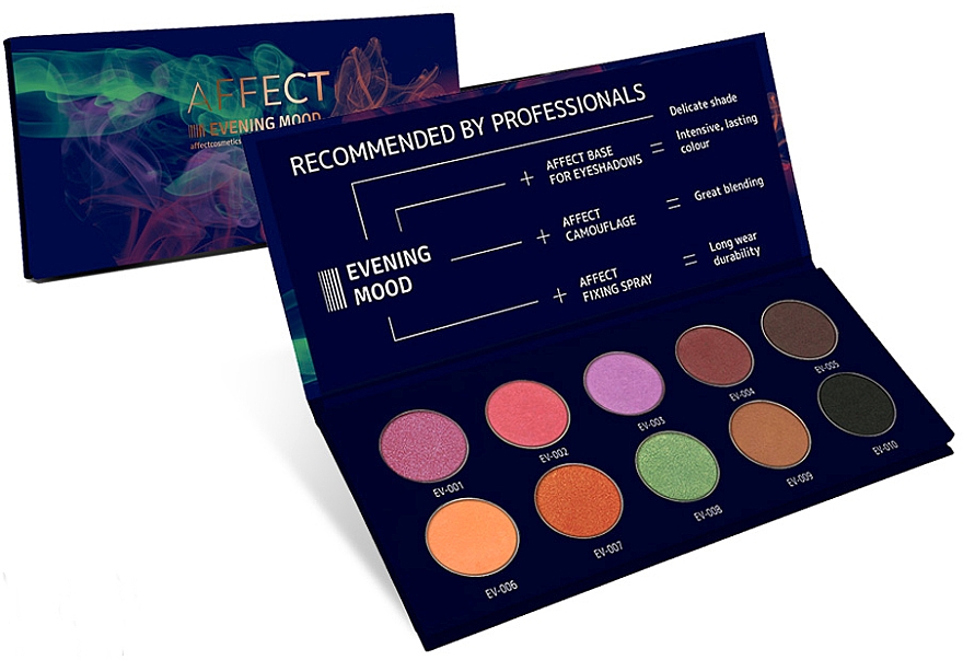 Lidschattenpalette - Affect Cosmetics Evening Mood Eyeshadow Palette — Bild N1