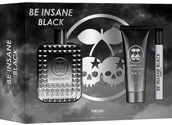 Pacha Ibiza Be Insane Black - Duftset (Eau de Toilette 100ml + Eau de Toilette 10ml + Duschgel 75ml)  — Bild N1