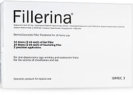 Düfte, Parfümerie und Kosmetik Dermo-kosmetische Gesichtsbehandlung Klasse 3 - Fillerina Dermo-Cosmetic Filler Treatment Grade 1 (Gesichtsgel 30ml + Gesichtscreme 30ml + Applikator 2St.)