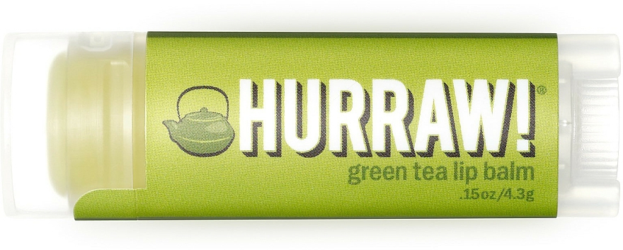 Lippenbalsam mit grünem Tee - Hurraw! Green Tea Lip Balm — Bild N1