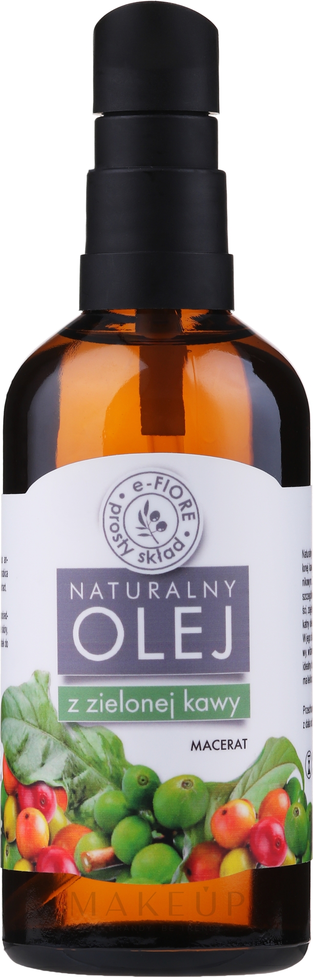 Anti-Cellulite-Öl mit Rohkaffee-Extrakt - E-Fiore Natural Oil (mit Spender) — Bild 100 ml