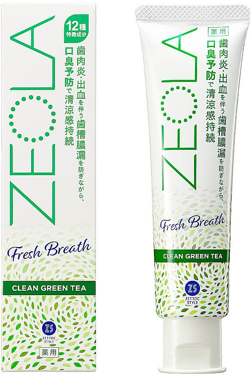 Zahnpasta Frischer Atem - Zettoc Zeola White Fresh Breath — Bild N1