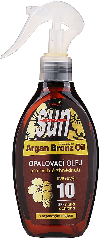 Bräunungsöl mit Arganöl SPF 10 - Vivaco Sun Argan Oil SPF 10 — Bild N1