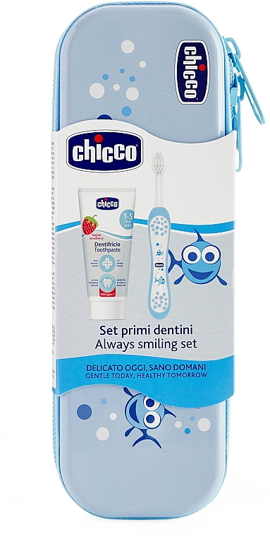Reiseset blau - Chicco (Toothbrush + Toothpaste/50ml) — Bild N2