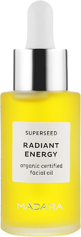 Aufhellendes, weichmachendes Elixier für strahlende Haut - Madara Cosmetics Superseed Radiant Energy Beauty Oil — Bild N1