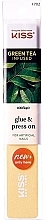 Feile für künstliche Nägel 100/240 F 702 - Kiss Green Tea Infused Glue & Press On For Artficial Nails — Bild N1